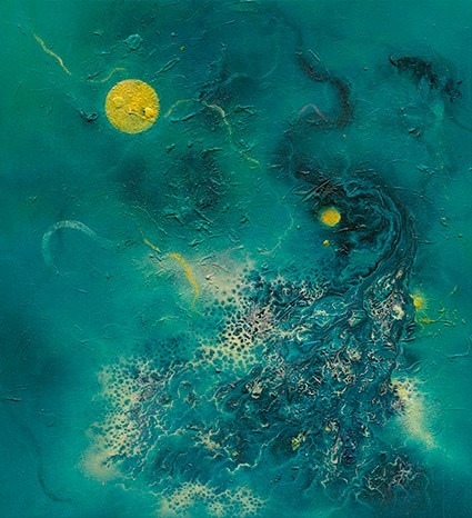 隱生宙 2020-3 Cryptozoic Eon 2020-3, 135x147cm, 100號, 綜合媒材畫布, 0.000 隱生宙 2020-3<br>Cryptozoic Eon 2020-3